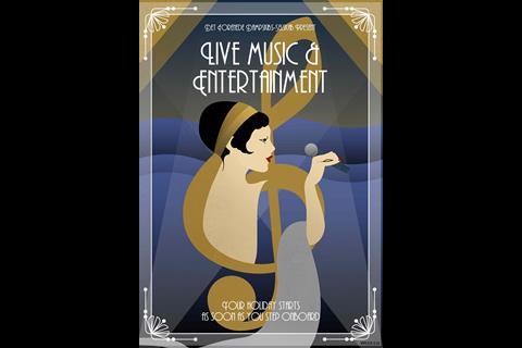 Cabaret, or live music and entertainment was almost always typified by a beautiful woman mid-song or dance to display the revelry that was to be had (DFDS)